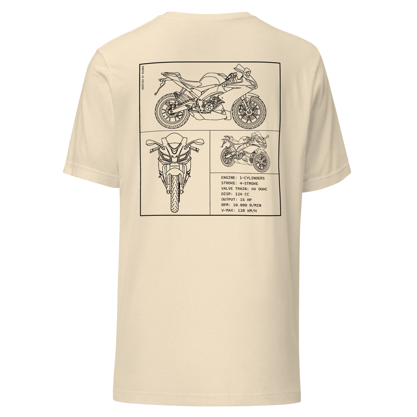 Aprilia Blueprint Shirt - Beige
