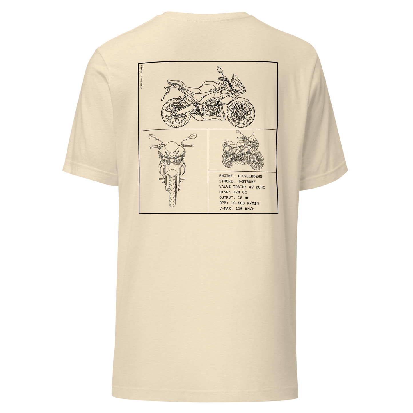 Aprilia Blueprint Shirt - Beige