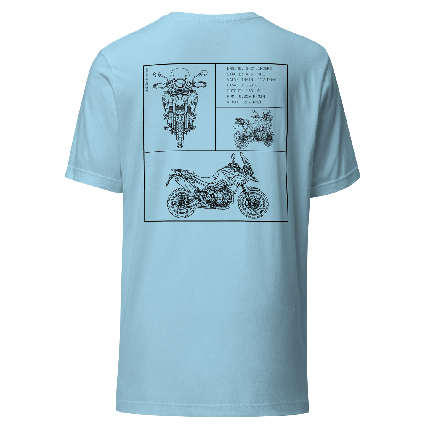 Triumph Blueprint Shirt - Light blue