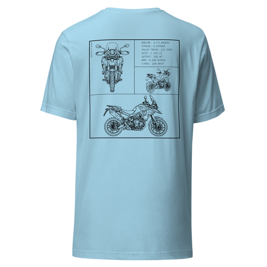 Triumph Blueprint Shirt - Light blue