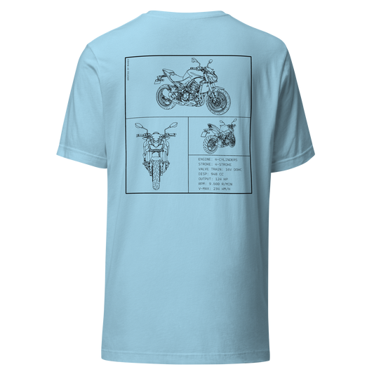 Kawasaki Blueprint Shirt - Light blue