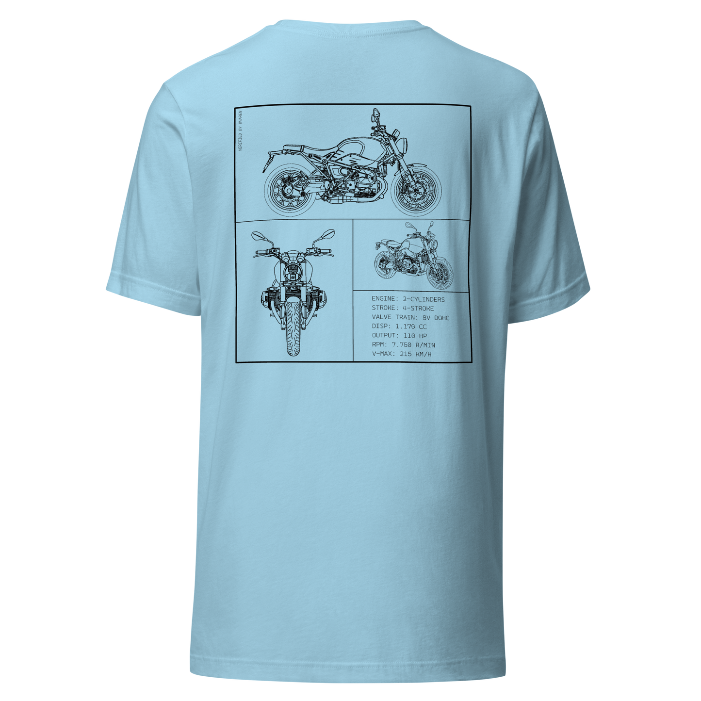 BMW Blueprint Shirt - Light blue