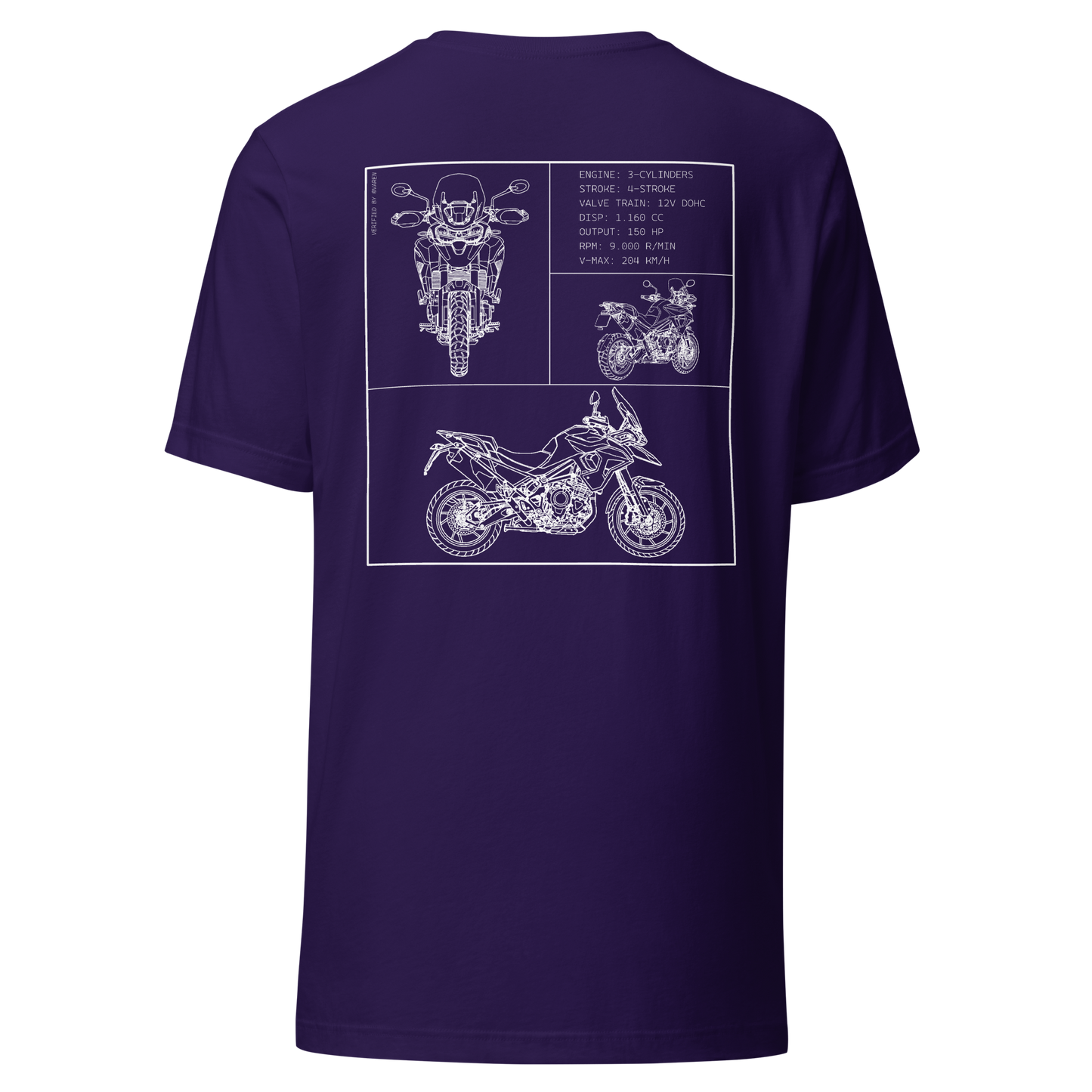 Triumph Blueprint Shirt - Purple