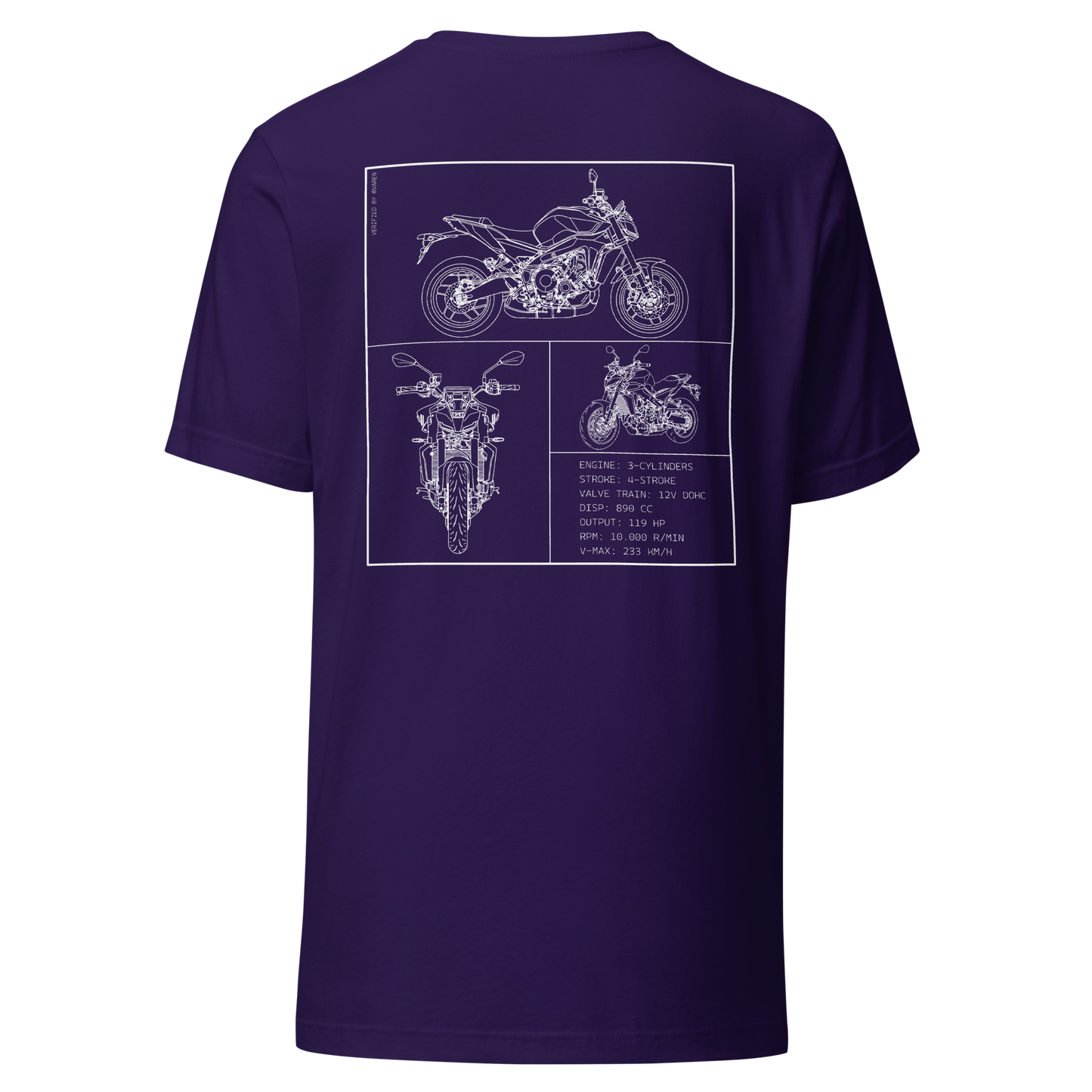Yamaha Blueprint Shirt - Purple