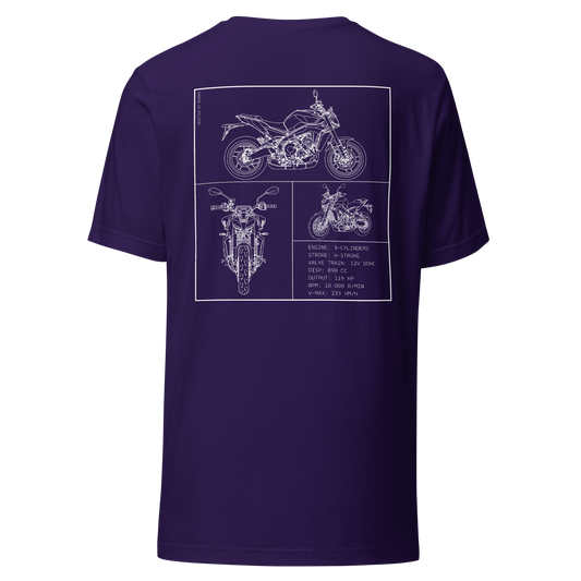 Yamaha Blueprint Shirt - Purple
