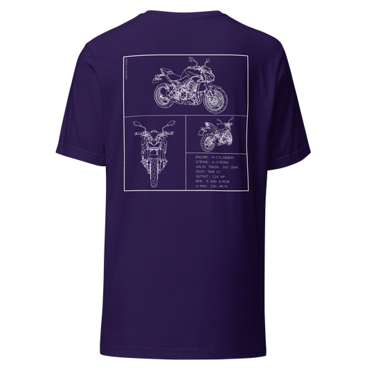 Kawasaki Blueprint Shirt - Purple
