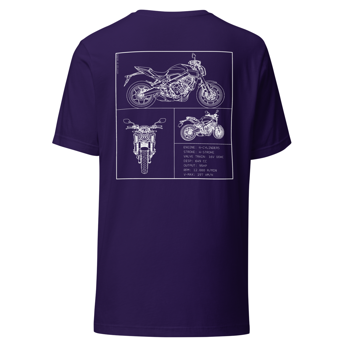 Honda Blueprint Shirt - Purple