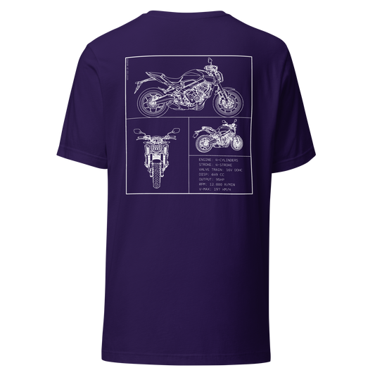 Honda Blueprint Shirt - Purple