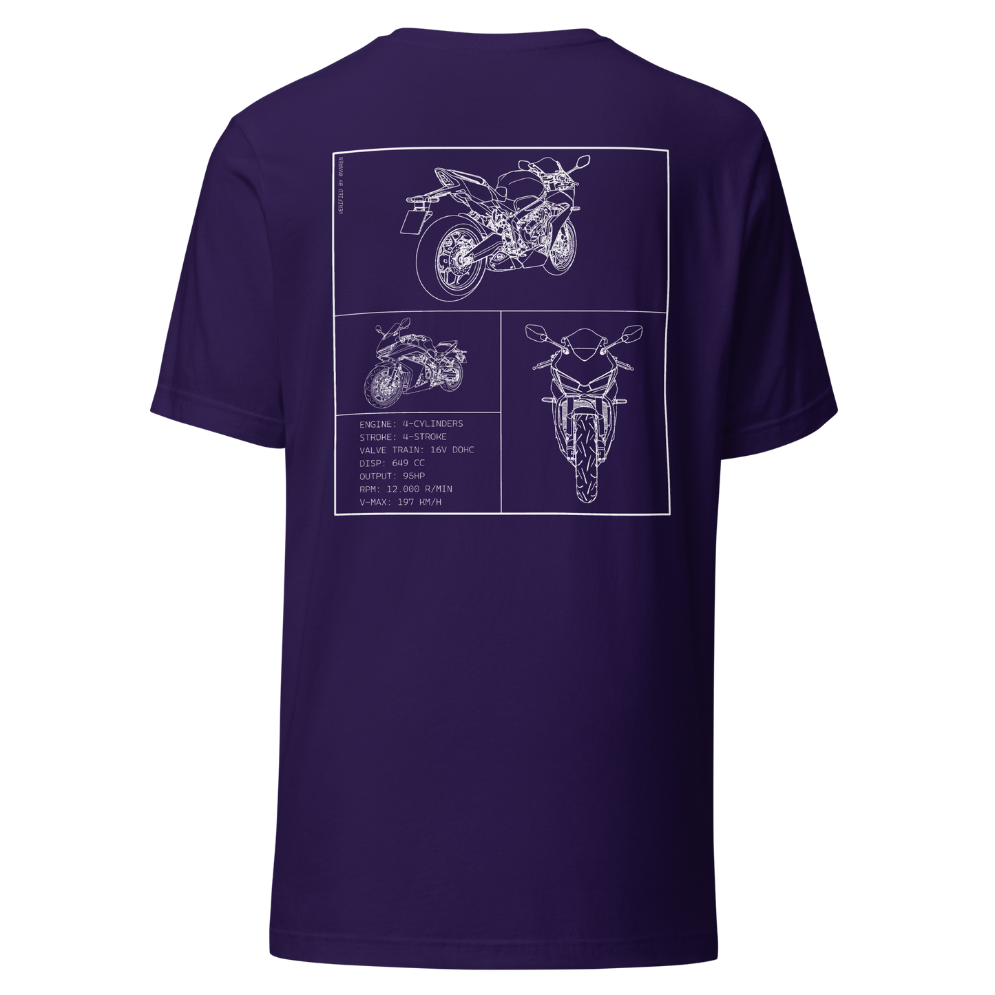 Honda Blueprint Shirt - Purple