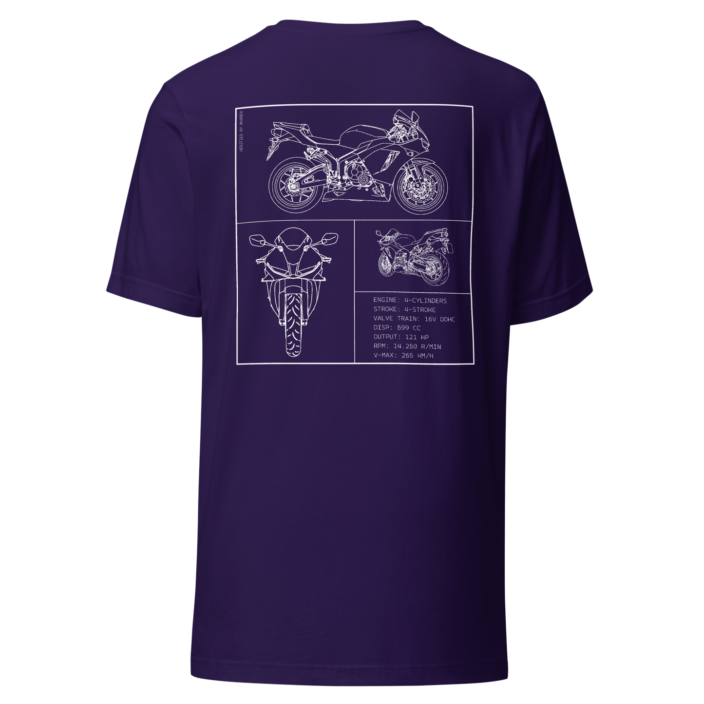 Honda Blueprint Shirt - Purple