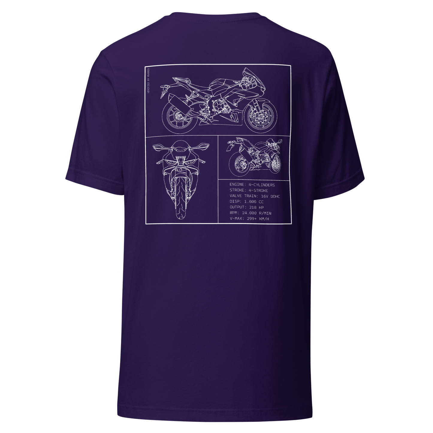 Honda Blueprint Shirt - Purple