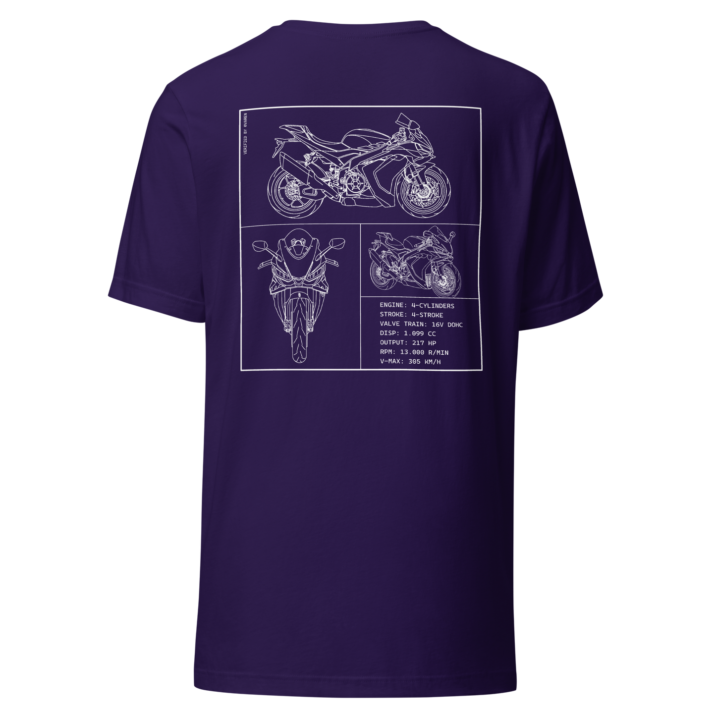 Aprilia Blueprint Shirt - Purple