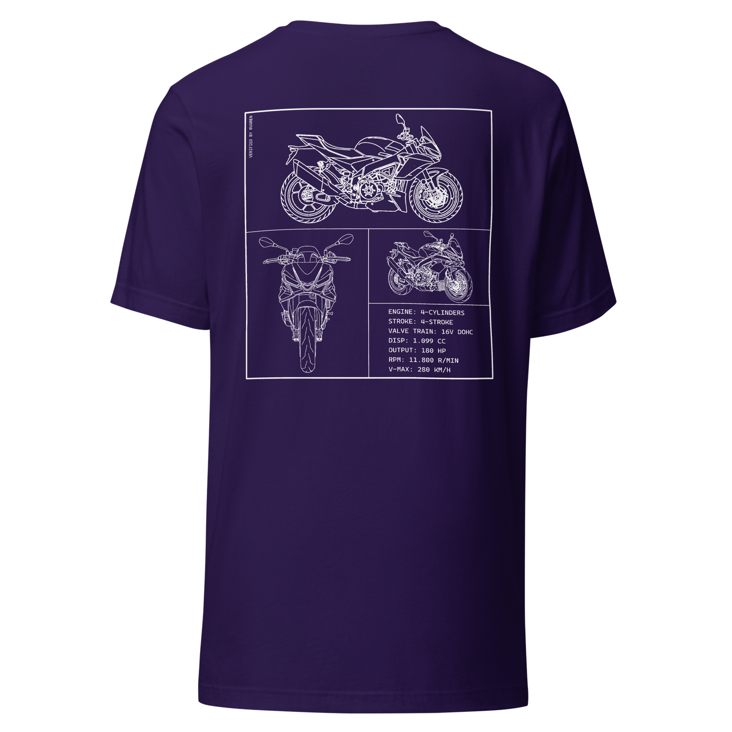 Aprilia Blueprint Shirt - Purple
