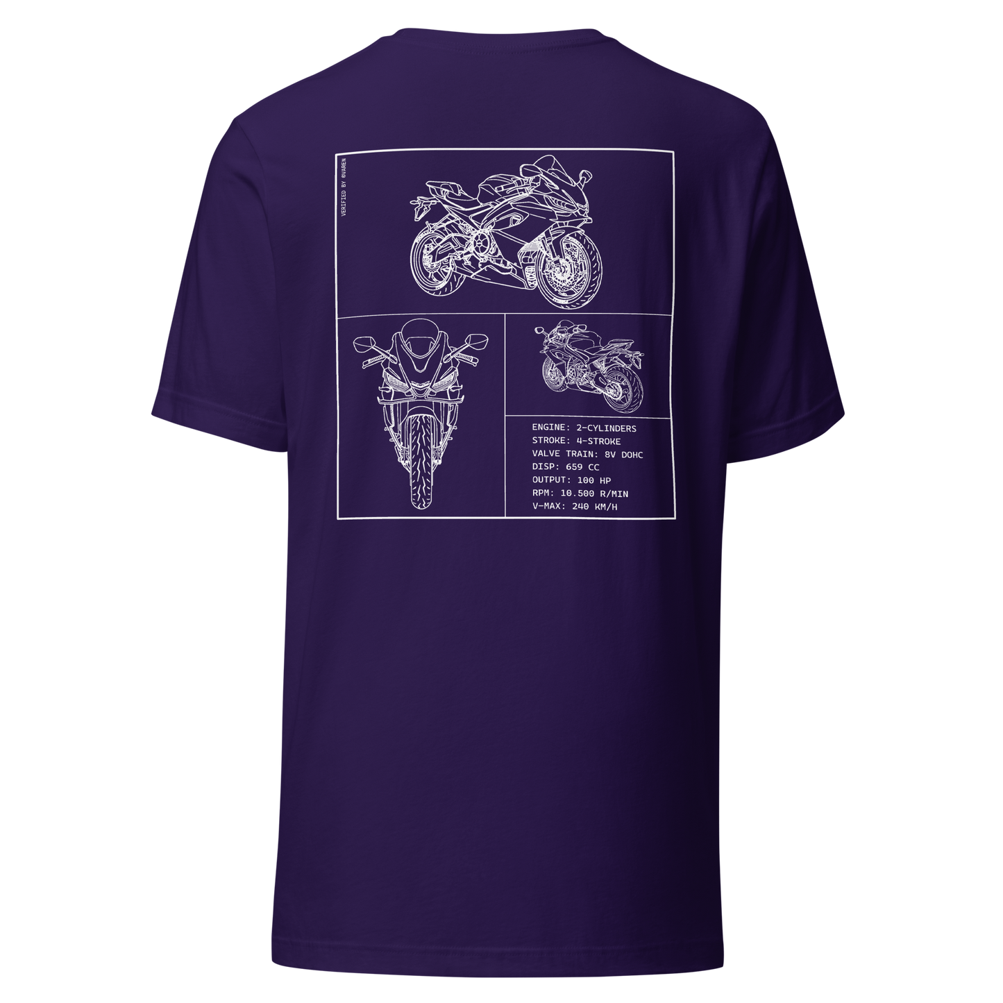 Aprilia Blueprint Shirt - Purple