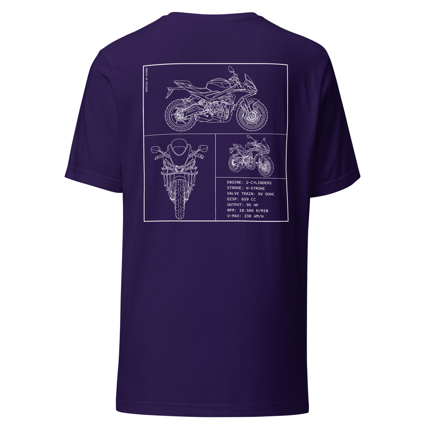 Aprilia Blueprint Shirt - Purple