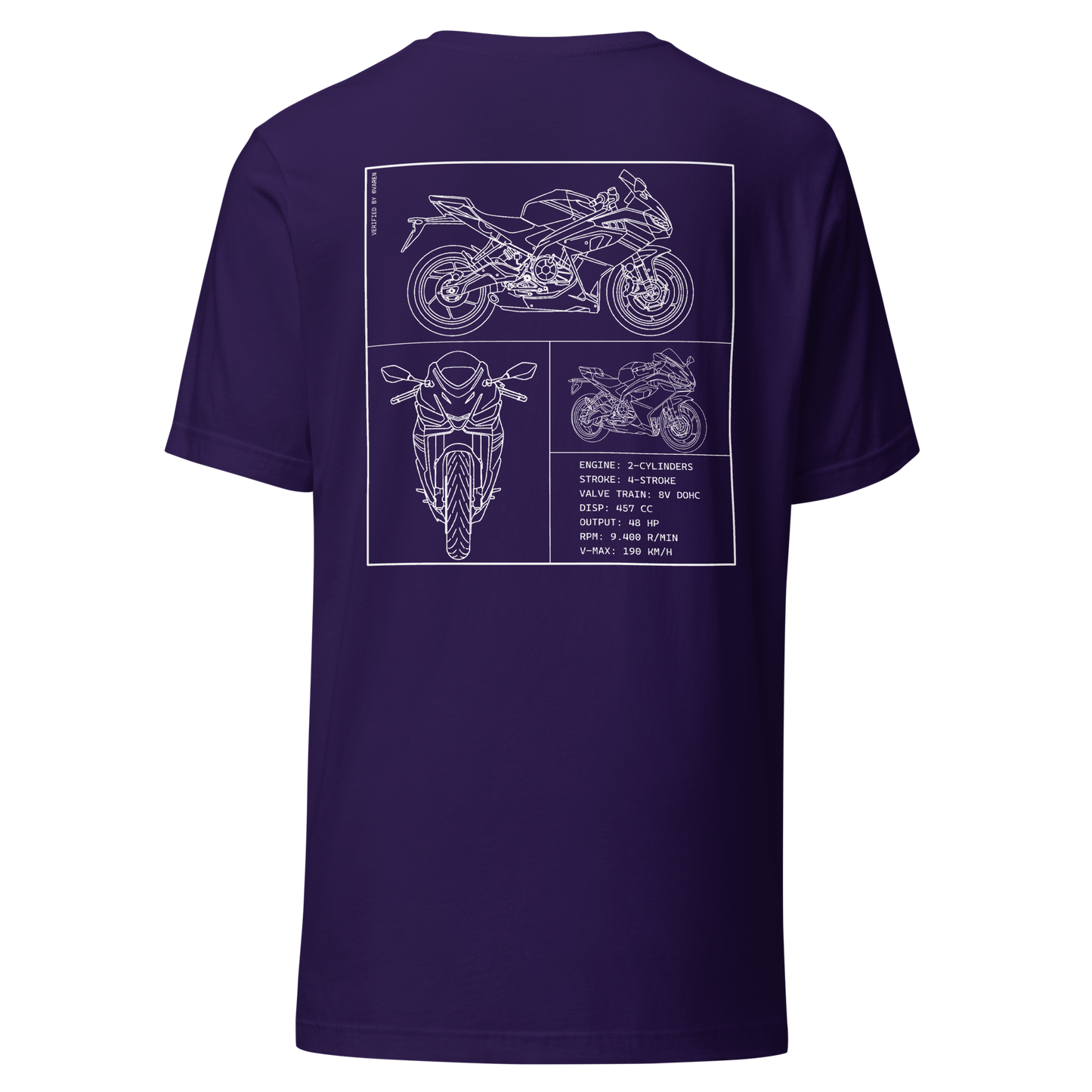 Aprilia Blueprint Shirt - Purple