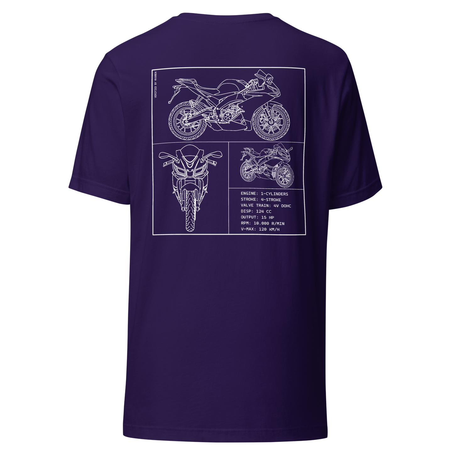 Aprilia Blueprint Shirt - Purple