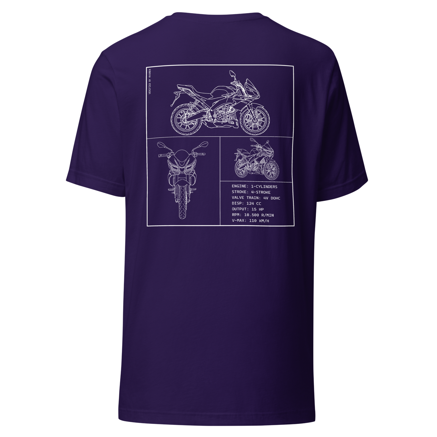 Aprilia Blueprint Shirt - Purple