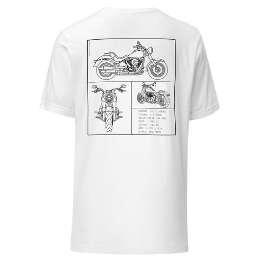 Harley Davidson Blueprint Shirt - White