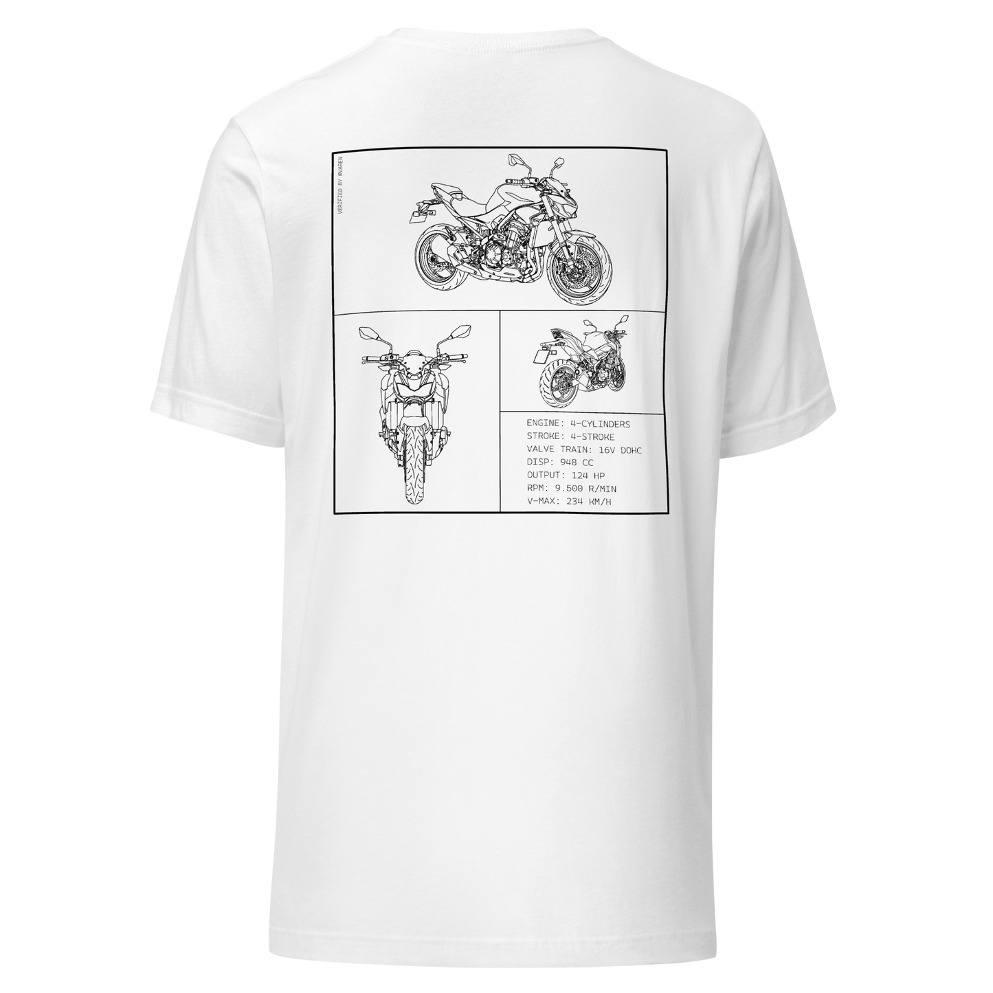 Kawasaki Blueprint Shirt - White