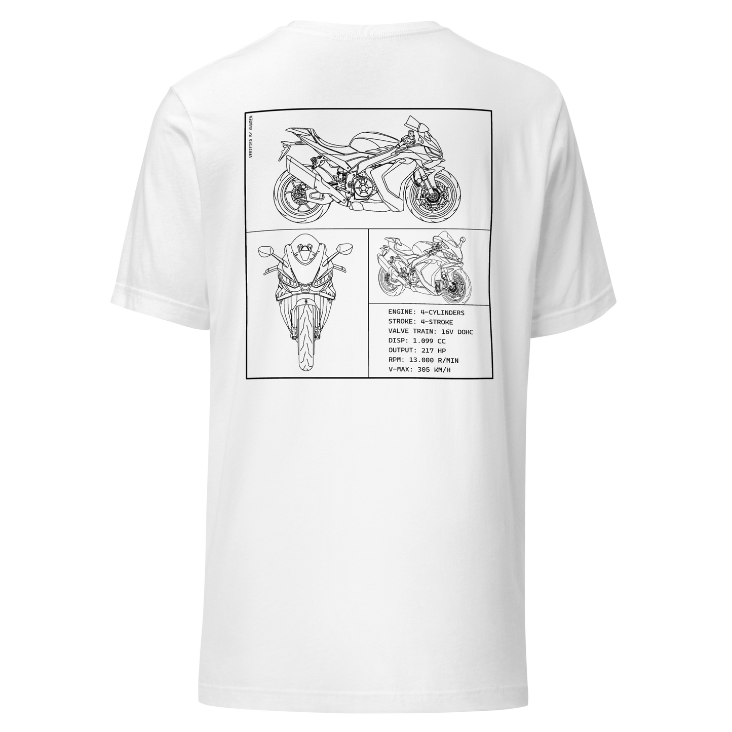 Aprilia Blueprint Shirt - White