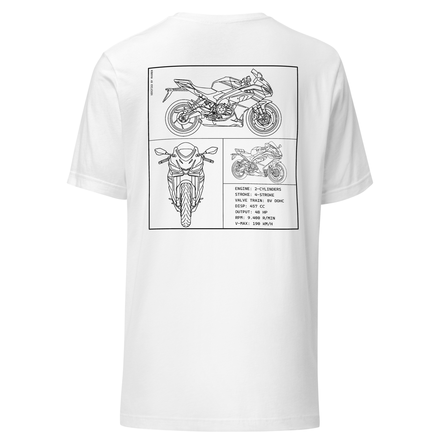 Aprilia Blueprint Shirt - White