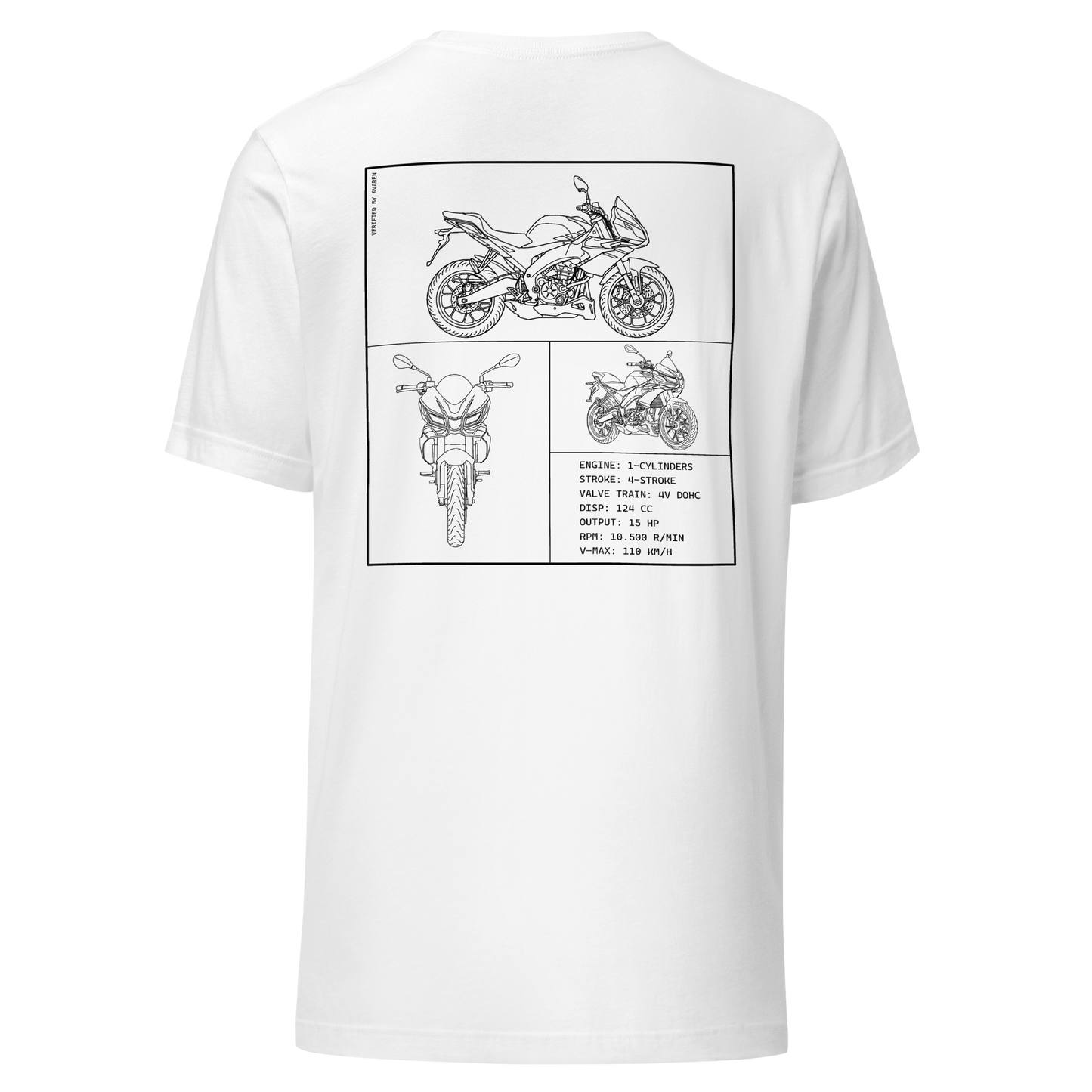 Aprilia Blueprint Shirt - White
