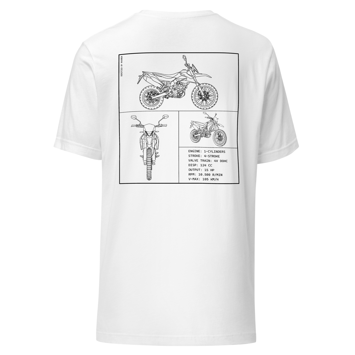 Aprilia Blueprint Shirt - White